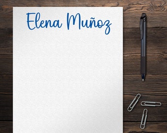 Personalized Notepad | Monogram Writing Pad, Teacher Gift