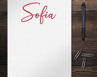 Personalized Notepad | Monogram Writing Pad, Teacher Gift