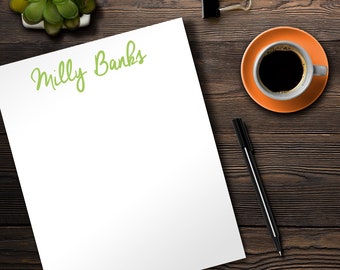 Personalized Notepad | Monogrammed Writing Pad, Teacher Gift