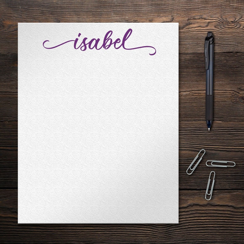 Personalized Note Pad | Writing Pad | Monogram Notepad | Teacher Gifts | Gifts for Her | Unique Gifts | Mother's Day Gift | Birthday Gifts bild 1