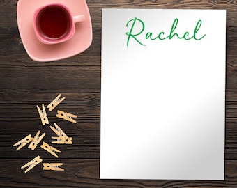 Personalized Notepad | Monogram Writing Pad, Teacher Gift