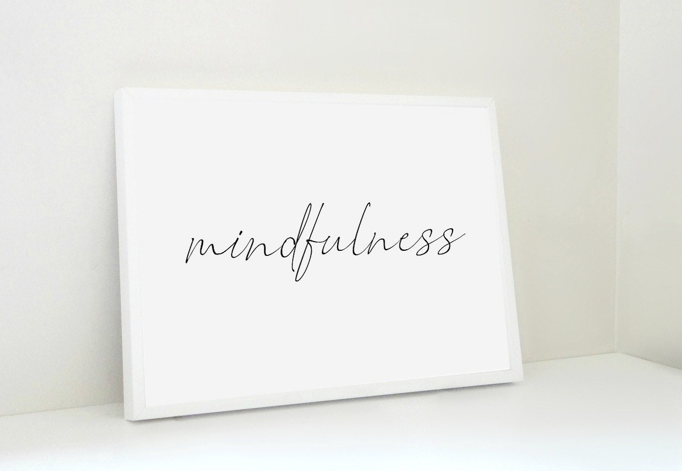 Mindfulness Art Print Mindfulness Printable Print | Etsy