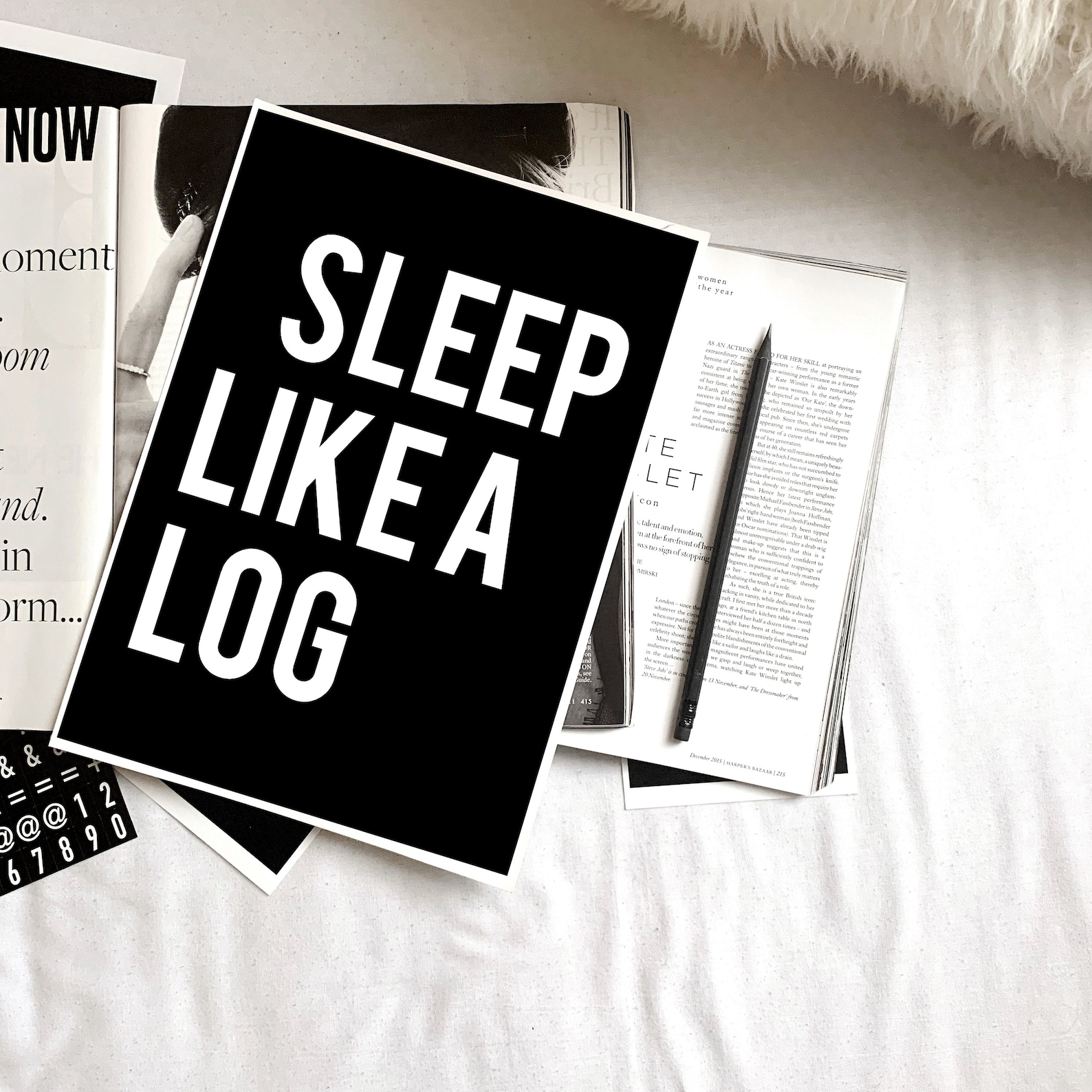 Sleep Like a Log Print Sleep Poster Etsy
