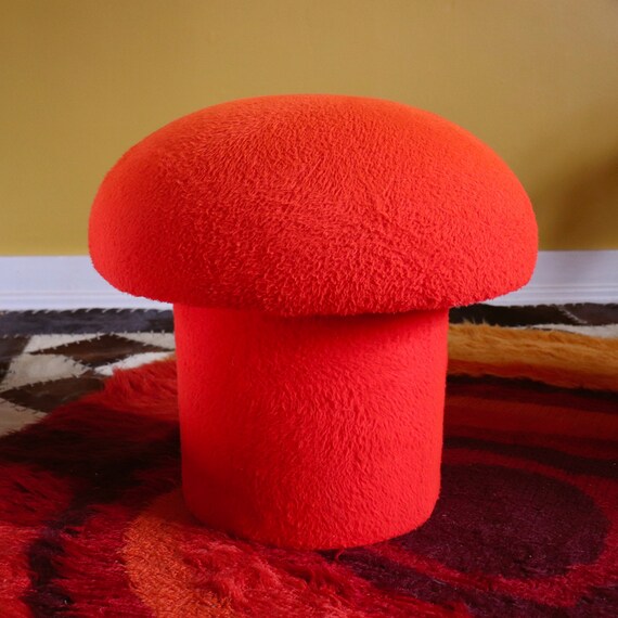 Funky retro vintage 2024 1960s 1970s footstool