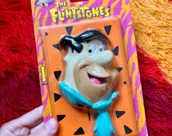 Vintage 90s Flintstones Hanna Barbera Light Switch Cover Switchplate Plastic Groovy Hippie Orange Comic TV Cartoon 70s Home Decor