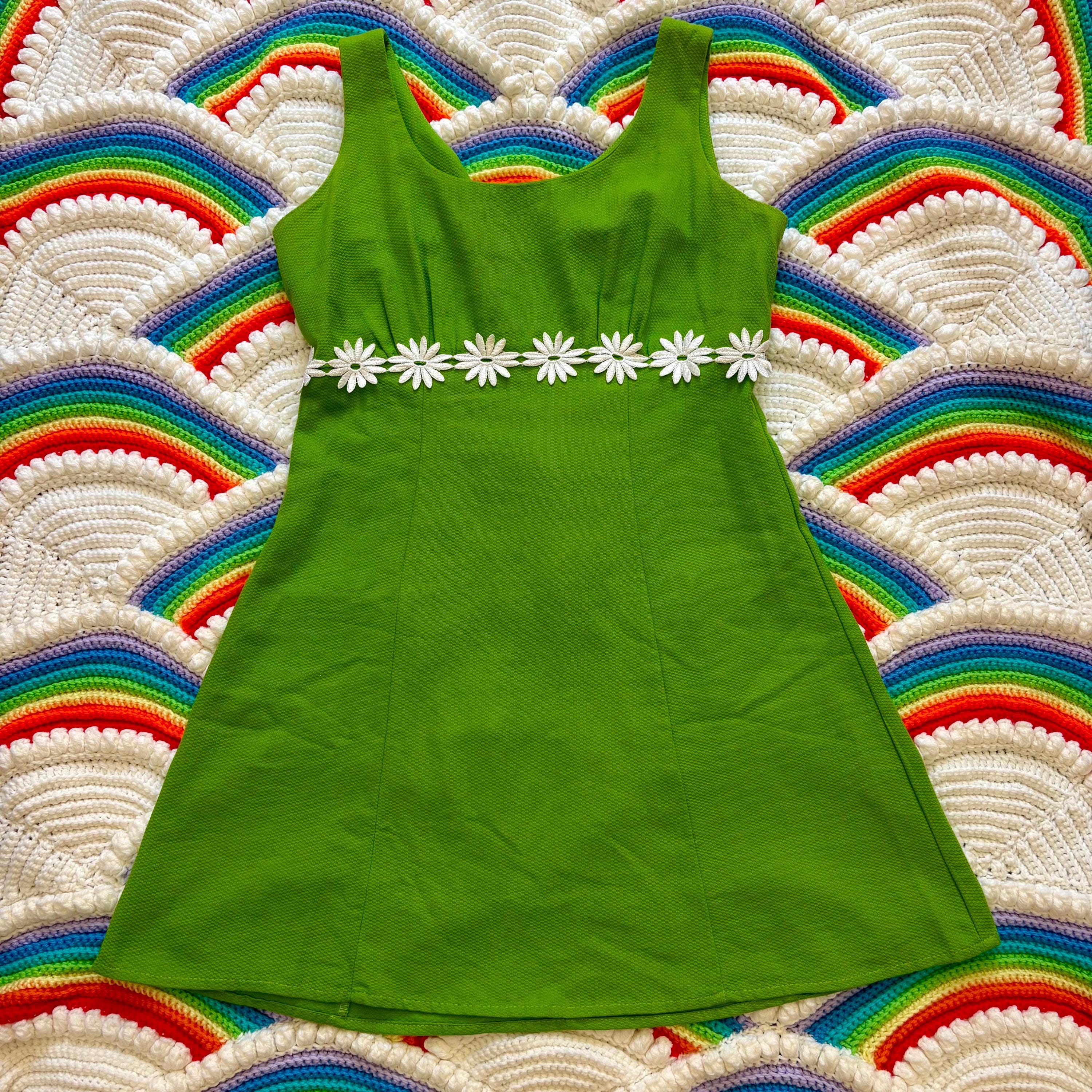 Groovy Green Dress - Etsy Groovy Green Dress - Etsy
