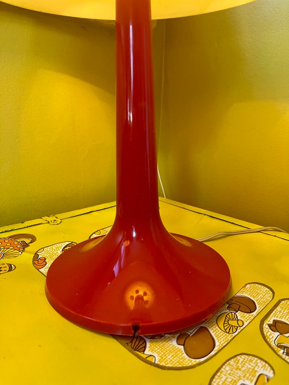 Vintage Gilbert Red Plastic Mushroom Lamp – The Apartment TO