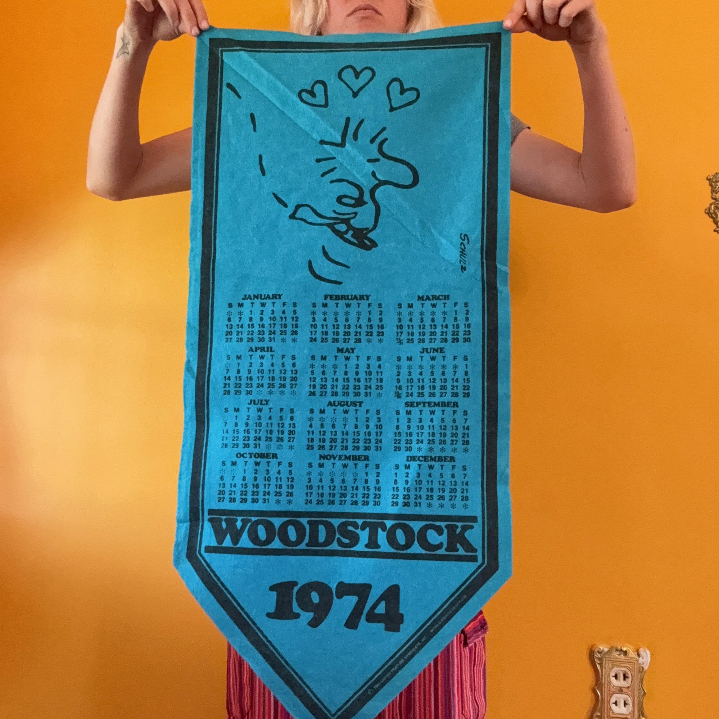 Vintage Peanuts Felt Banner - Etsy
