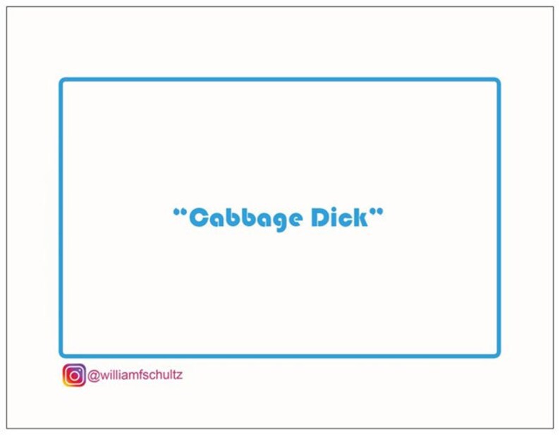 Cabbage Dick note card image 2