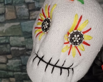 Sugar Skull Sock Doll