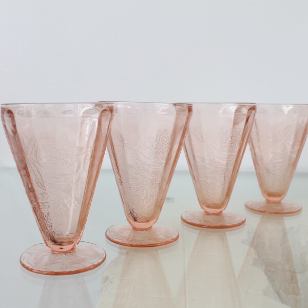 Old Pink Glassware Etsy