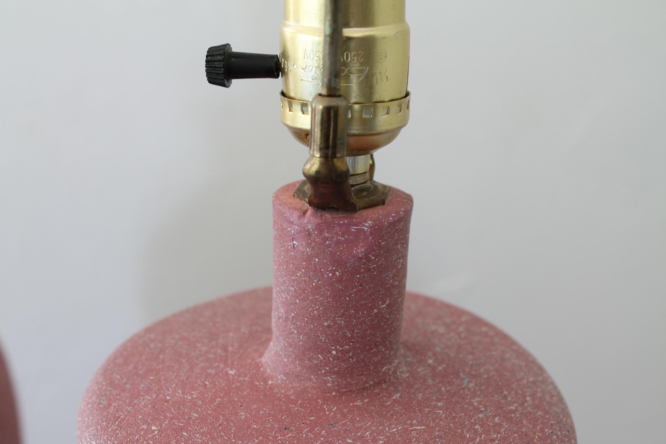 Vintage 80s/90s Sculptural Floor Lamps: Pink & Gray Postmodern