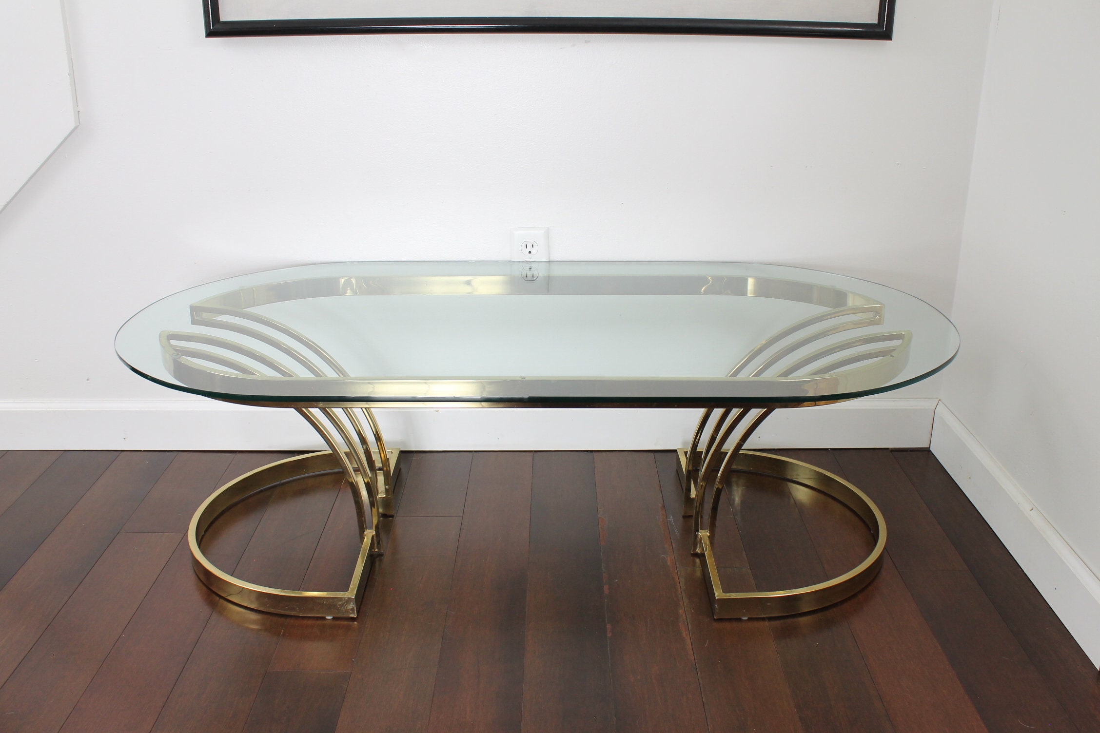 Gold art deco coffee cheap table