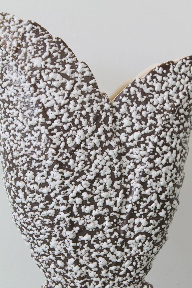 Vintage Mid-century Vase Bumpy Textured Lava Glaze Ceramic - Etsy
