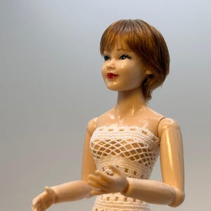 Miniature wig for Heidi Ott doll, natural wig for miniature doll 1/12 size , wig for vintage Heidi Ott, Phicen TBL 1/12 size