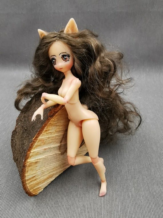 Miniature Anime Doll Curvy Girl Doll Fox BJD 1:12 With Dark - Etsy Miniature Anime Doll Curvy Girl Doll Fox BJD 1:12 With Dark - Etsy