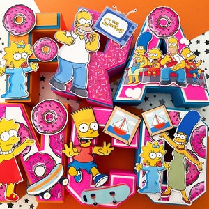 The Simpsons Happy Birthday Banner,The Simpsons Party Decorations,The Simpsons Inspired Party,The Simpsons Party Supplies,The Simpsons Party