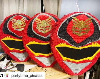 Power Rangers Pinata Etsy Power Rangers Pinata Etsy