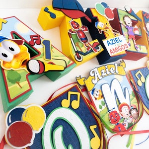 Patito Juan, Bipper et ses amis, nom en 3D, pato Juan, anniversaire de Bipper, décoration patito juan, thème chrétien, émission de télévision chrétienne.