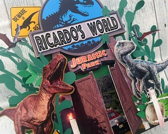 Dinosaur birthday party, dinosaur centerpieces, paws decor, T-Rex, Dinosaur decor, dinosaur theme.