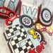 Racing Retro Cars Topper, Race Cards, Retro Race Cars, Racing Banner ...