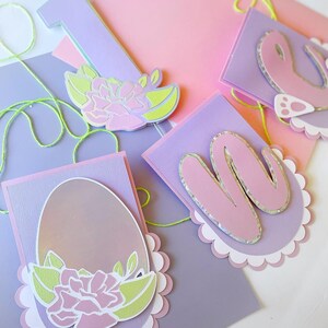 Easter decor, Easter banner de silla , chair banner garland. Decoración de fiesta conejo. Theme 1 , primer cumpleaños, garland nanny ,