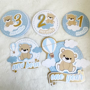 Montly baby cards, monthly baby photos, montly banner, 12 months baby, mes a mes del bebe . 12 meses cards, baby boy, baby shower