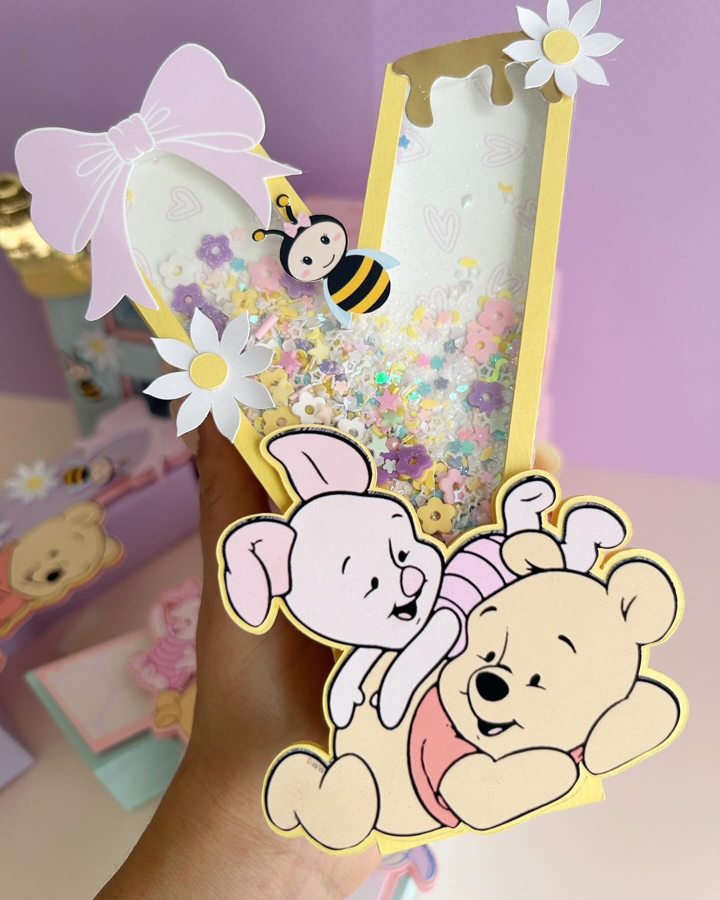 Winnie the Pooh party decor centerpiece Winnie Pooh decoracin en 3D para baby showers decoration de 3D Inspired by Winnie the