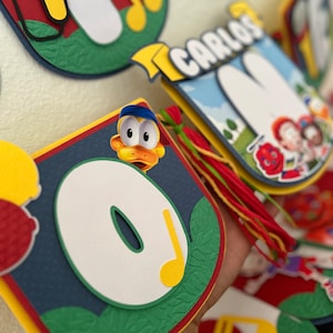 Patito Juan chair banner, decoration de Patito Juan, Bipper y sus amigos , 1 first birthday Patito Juan, Duckling's birthday banner.