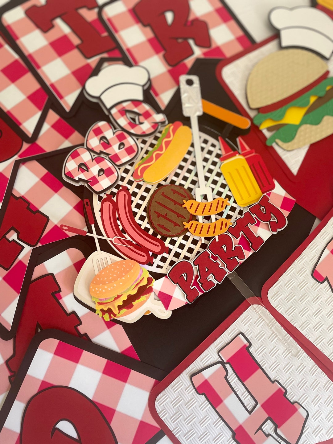 BBQ Birthday Party, Food Birthday Party, Food BBQ Theme, Picnic ...