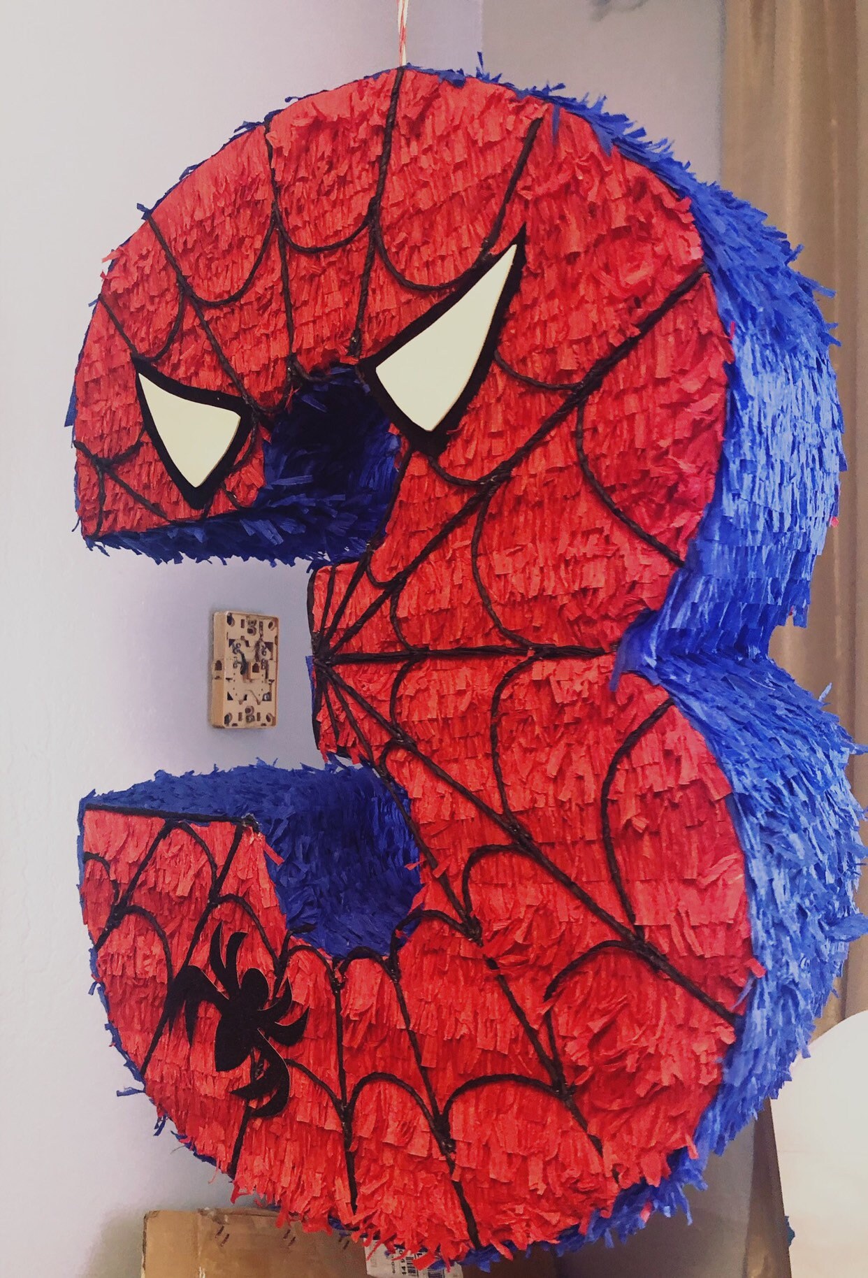 Spiderman piñata number 3 Spiderman number 3 spider man Etsy