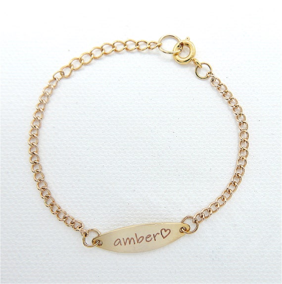 Personalization Name Bar Baby Anklet with an Hand Stamping Initial Star Charm-Newborn 1st Birthday Baby Girl Friendship Best Friend GodChild