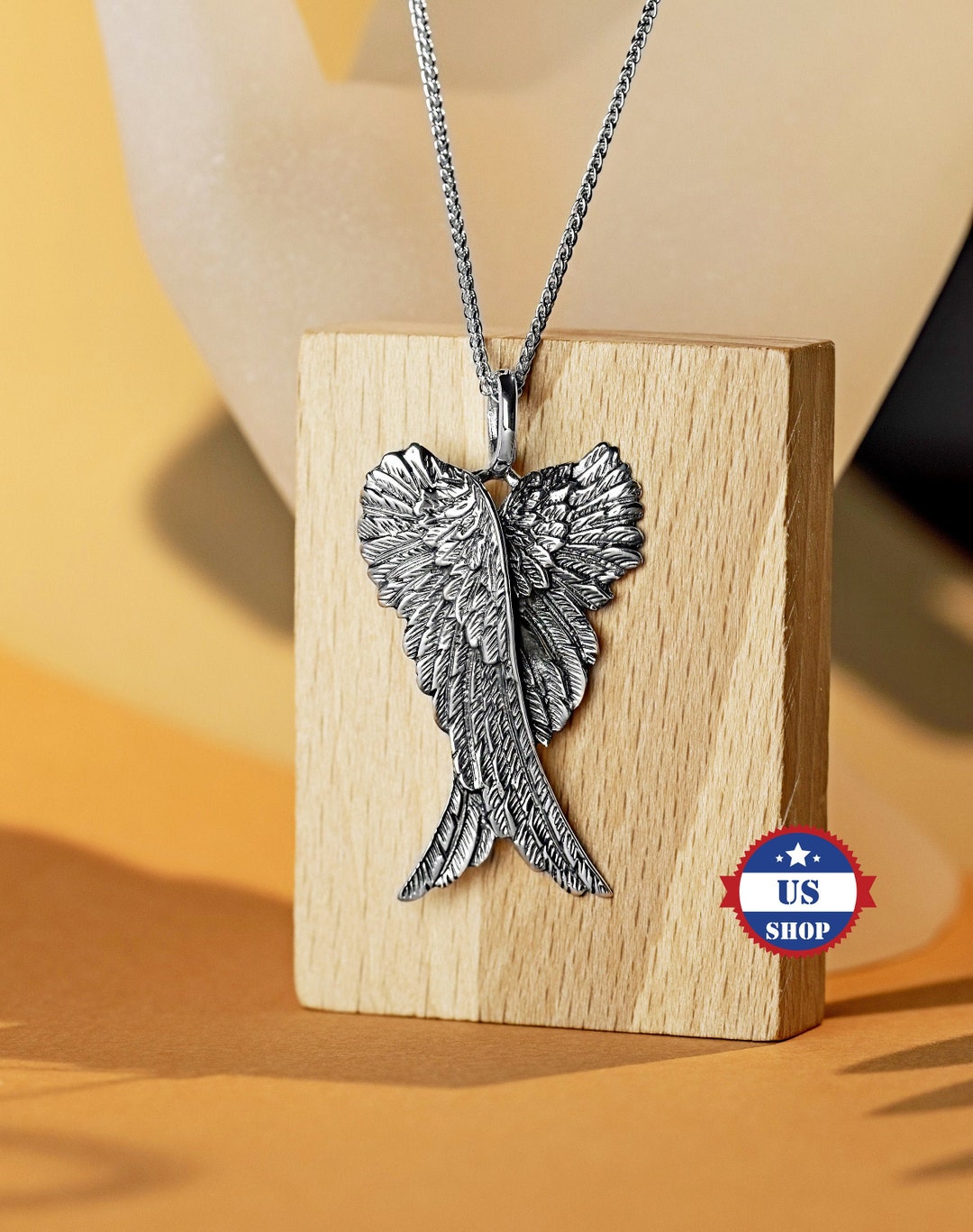 ネックレス・ペンダント Hashtag DDD Clover Wings Angel Vintage Cell Phone Pendant 1 Silver Angel Charm Pendant With Horn Silver by TIJC SP1850