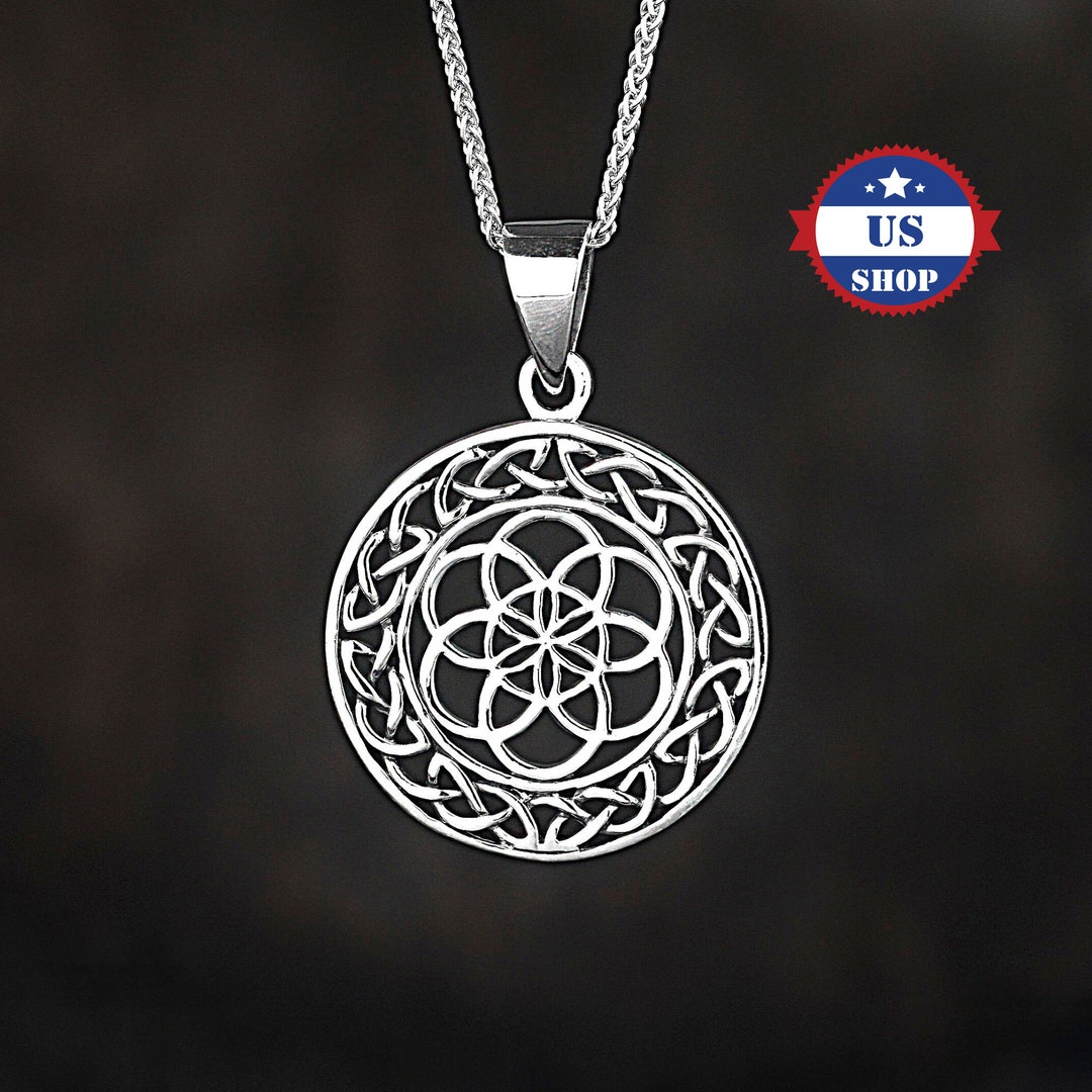 925 Sterling Silver Unisex Celtic Pendant - Couple Jewelry in Silver - Etsy
