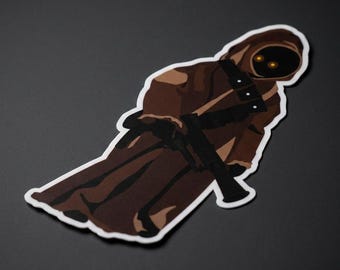 Jawa Inspired Sticker: 3x3" Waterproof, Scratch & UV Resistant