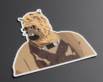 Tusken Raider Vinyl Sticker: 3x3" Waterproof, Scratch & UV Resistant