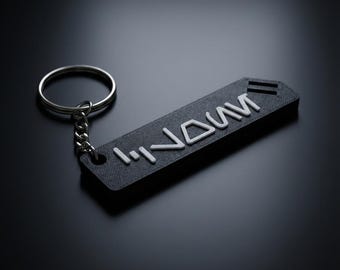 Personalized Aurebesh Name Keychain - Custom 3D Printed - Choose Your Color