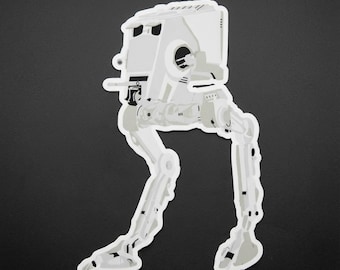 AT-ST Vinyl Decal: 3x3" Waterproof, Scratch & UV Resistant Sticker