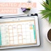 Undated Monthly Digital Planner | Marble + Turquoise | Hustle Sanely® Volume 1