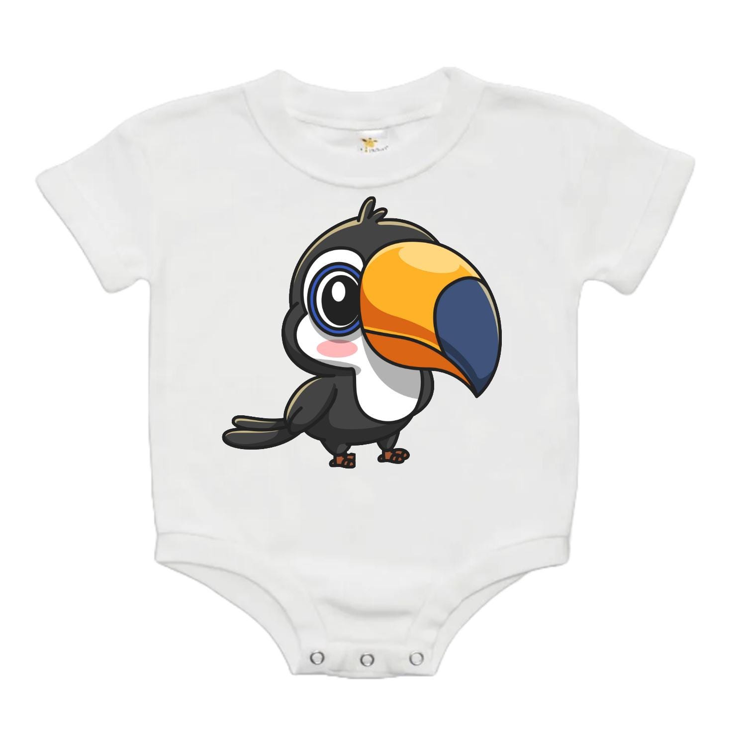Baby Toucan Costume - Plush Hooded Bodysuit & Booties Set (0-3 Months) - View #12