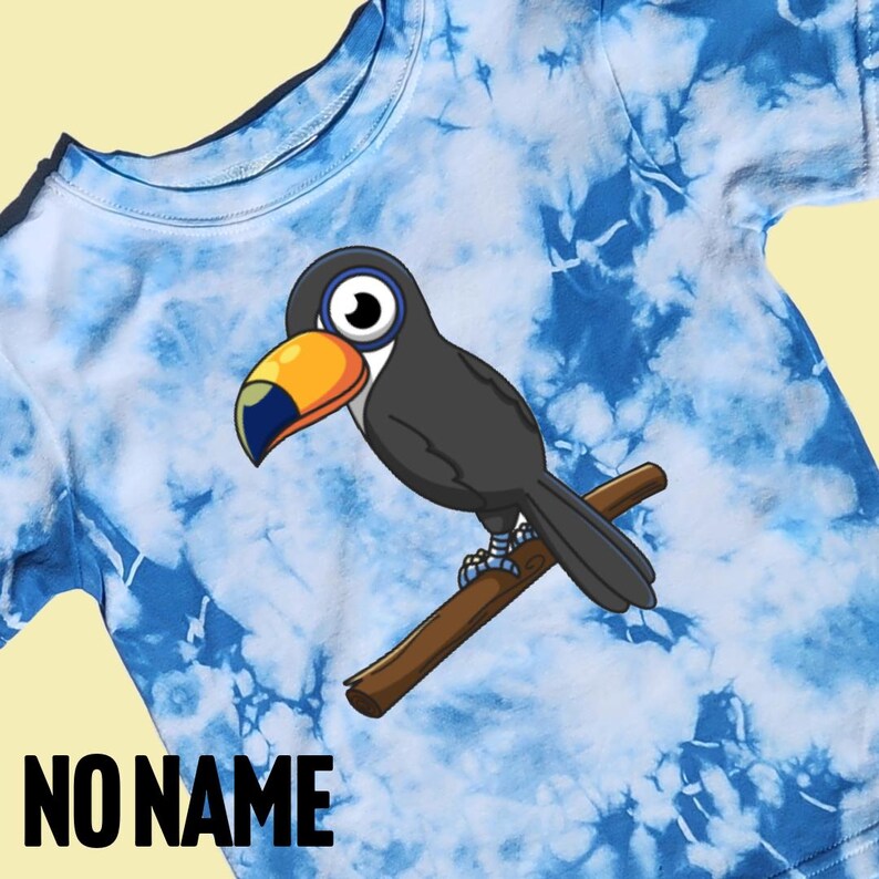 Toucan Toddler Shirt Customizable Tie Dye Options - Etsy