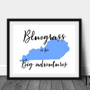 Kentucky Big Adventures Kinderzimmer Digitaler Download. 8x10 druckbare Wandkunst
