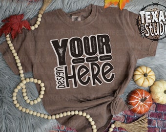 Comfort Colors C1717 espresso mockup , Model Mockup, Halloween Mockup, brown Shirt Mockup, Oversized Mockup, Fall Mockup, trendy mockups