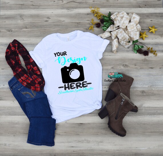 Bella Canvas 3001 White T-Shirt Mockups
