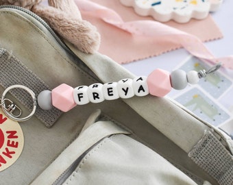 Personalised Bag Tag: Kids Backpack Name Keyring
