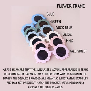 Personalised children's sunglasses uv400 personalised girls flower sunglasses flower girl personalised kids sunglasses party favours image 3