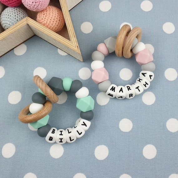 personalised baby teether