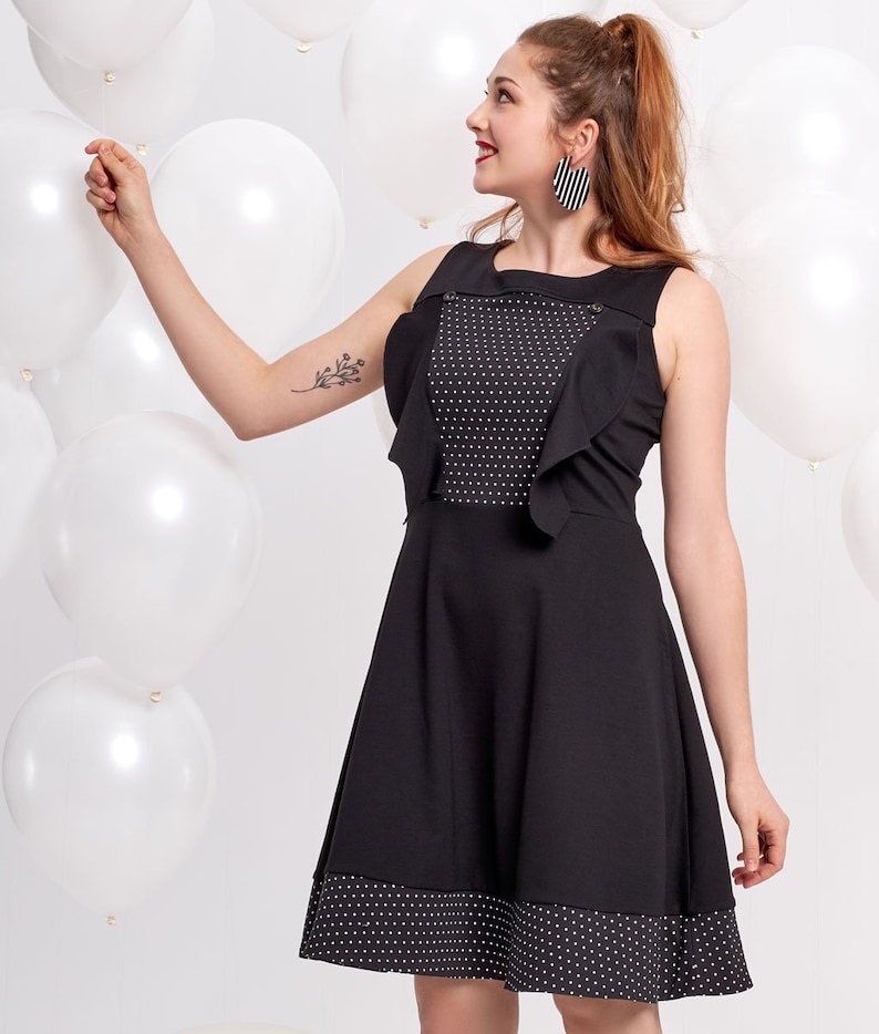 Retro Dress Polka Dots Dress