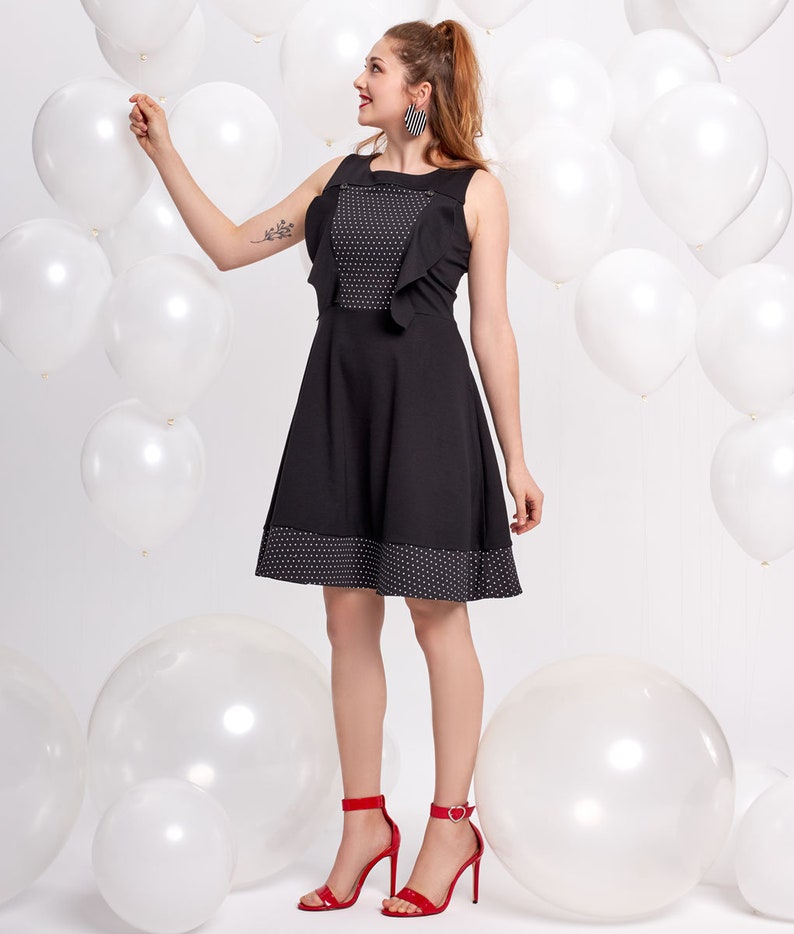 Retro Dress Polka Dots Dress