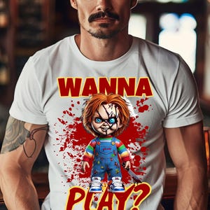Chucky, Chucky, quer brincar?, Halloween, Halloween PNG, Moderno, Sublimação PNG